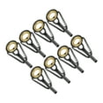 thumbnail image 1 of 1.8mm Stainless Steel Fishing Rod Tip Repair Kit Pole Ring Guide Replacement, Golden 8 Pack, 1 of 5