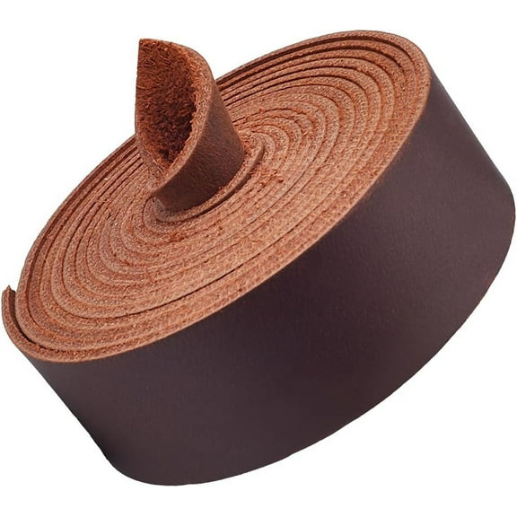 1.8mm Thick AB Grade Cowhide Leather Cord 1 Inch Wide Top Grain Real Leather Strap Crazy Horse Leather String Full Grain Leather Strip Yellow Cow Leather DIY