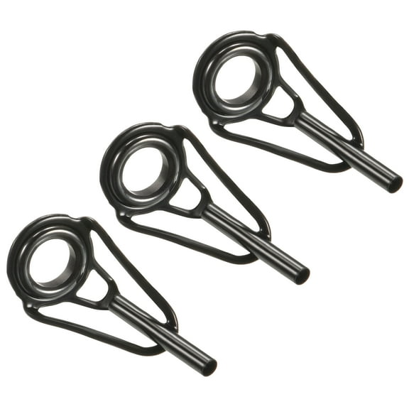 1.8mm Tube Dia Stainless Steel Fishing Rod Tips Repair Kit Ring Guide, 3 Pack