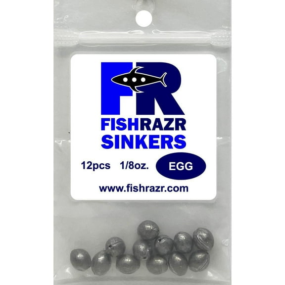 1/8oz Egg Sinker 12 pack