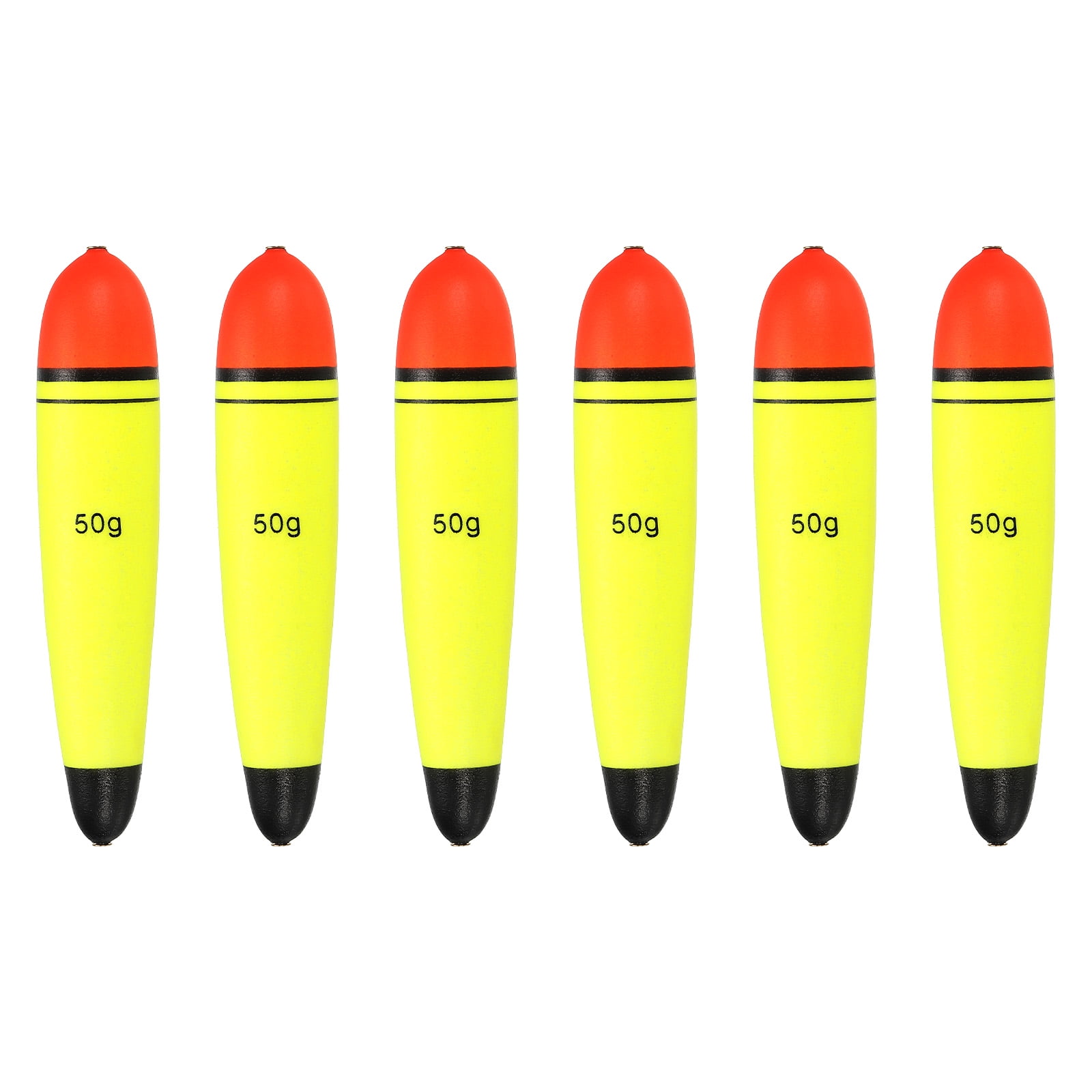 1.8oz Fishing Slip Bobbers EVA Fishing Float, Yellow, 6 Pack - Walmart.com