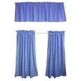 thumbnail image 1 of 1/8th Inch Small Gingham Checkered Cotton 3 Piece Window Valance Curtain Set (17 Colors), 1 of 1