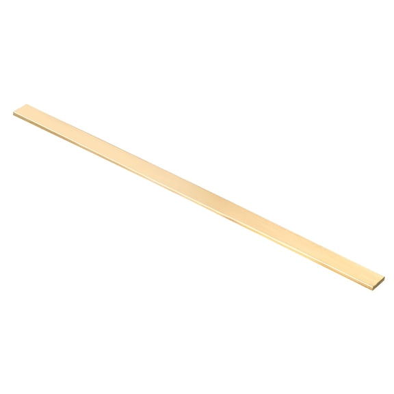 1/8x3/5x12" H59 Brass Flat Bar, Solid Flat Mill Stock, Brass