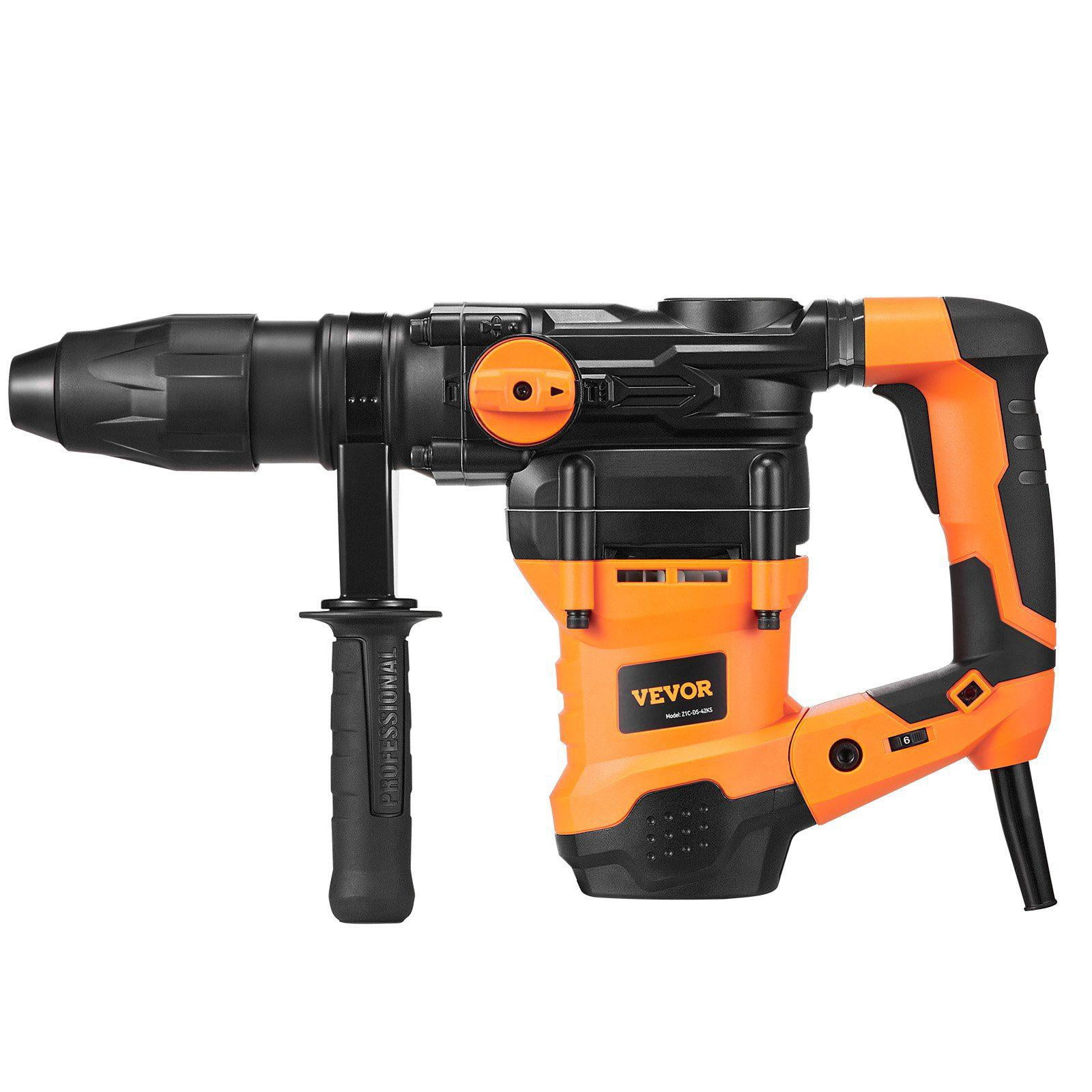 1 9/16 Inch SDS Max Rotary Hammer Drill 13 Amp Corded Heavy Duty Chipping Hammer with Vibration Control Safety Clutch Variable Speed Electric Demolition Power Tool for Concrete