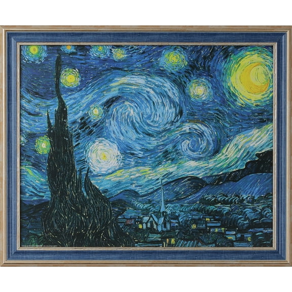 1-9/16" Polystyrene Victoria Modern Picture Frame - by WholesaleArtsFrames-com 22x28 3069 Series - Blue & Light Gold - Made In USA