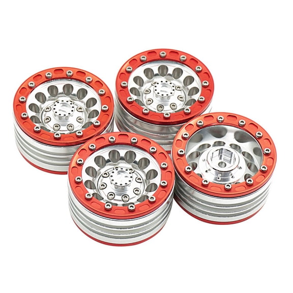 1.9“ Alloy Lock Tire Hub Wheels Rim Set Beadlock Fits for RC Crawler 1/10 SCX10 90046
