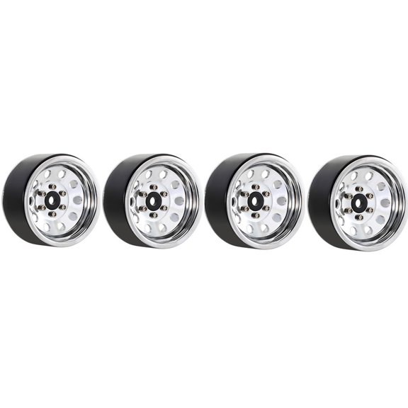 1.9’’ Beadlock Wheel Hubs Remote Control Wheel Rim Set 4PCS for 1:10 Car SCX10 Model Vehicle Part