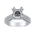 thumbnail image 1 of AFFY 1.9 Carat (Cttw) Round Shape White Natural Diamond Semi Mount Engagement Ring In 14k Solid White Gold Ring Size-5.5, 1 of 1