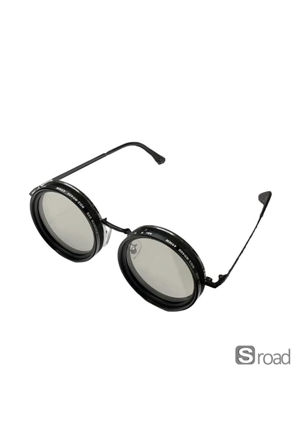1-9 Gears Adjustable ND Lenses Sunglasses, Polarized Round Retro Glasses For Men & Women, Variable Light Control For Outdoor Photography Driving (UV400 Protection)
