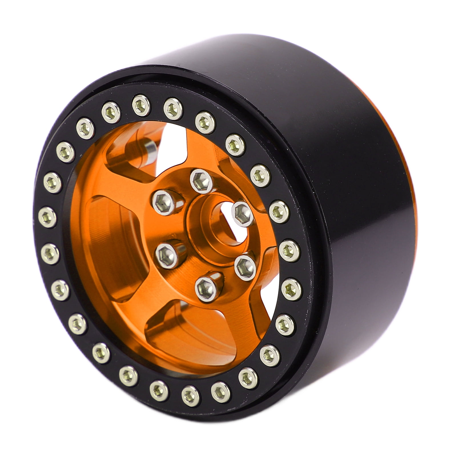 1.9 Inch Beadlock Wheels Aluminum Alloy 5 Hole Silver Rims Non Staining ...