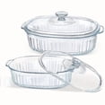 thumbnail image 1 of 62 oz Oval Glass Casserole Dish with Glass Lid, 1 of 4