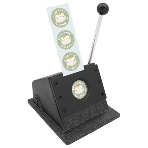 1.9" Round Button Paper Cutter Graphic Punch Die Cutter for 38mm Buttons Badges, Manual Circle Punch Cutter Round Cutter for Cardboard Photographic Coated Paper$$Art & Craft