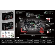 19 Scale Kawasaki Ninja H2R Diecast Alloy Motorcycle Model Smoke Spray Effect Collector Edition Gift Box For Motorcycle Lovers