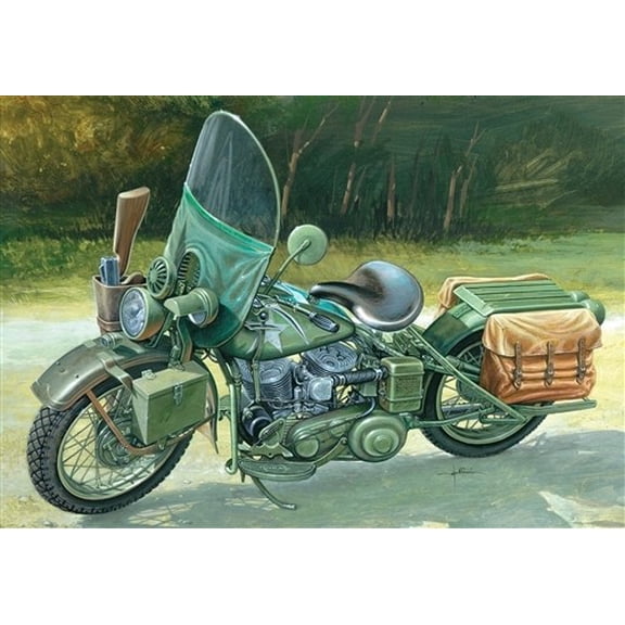 1/9 WWII WLA 750 US Army Motorcycle