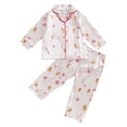 19 Years Kids Christmas Pajama Sets Girls Gingerbread Man/Candy Cane