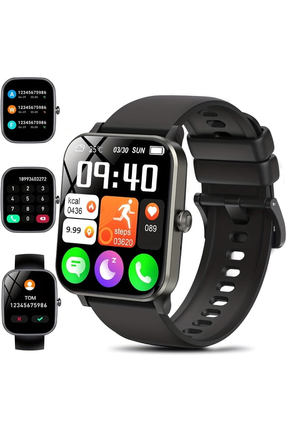 1.9-inch AMOLED Screen Smart Watch, 7-day Battery Life+IP68, Wireless Calling, Information+call Reminder, Monitoring, Step Counting Calorie Calculation Sports Watch, Aluminum Alloy Ultra Light Body