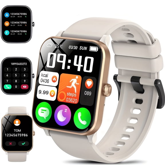 1.9-inch AMOLED Screen Smart Watch, 7-day Battery Life+IP68, Wireless Calling, Information+call Reminder, Monitoring, Step Counting Calorie Calculation Sports Watch, Aluminum Alloy Ultra Light Body