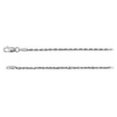 thumbnail image 1 of 1.9 mm 14K White Gold Diamond Cut Rope Chain Necklace, 1 of 1