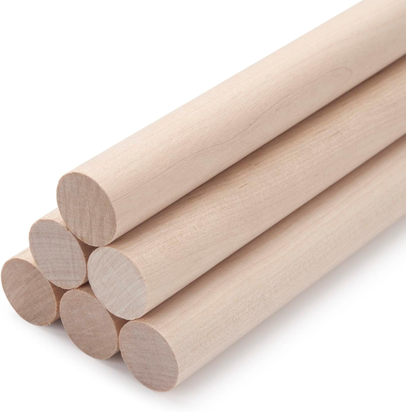 Celtic Woods Bastoncini In Legno Duro Per Artigianato – 30 Cm, 6 Mm Di Diametro, Confezione Da 10, Ideali Per Modellismo E Dolci
