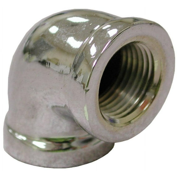 1" 90 Chrome Plated Bronze Elbow, Lead Free,PartNo B50004LF JonesStephens