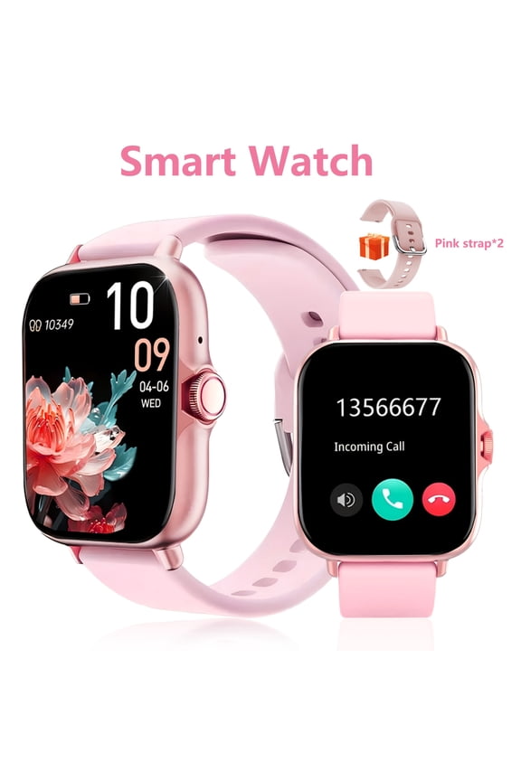 1.91" AMOLED Smartwatch with HD Calls, Music, Voice Assistant, Mic & Speaker, Multi-Sport Modes, Compatible iPhone/Android