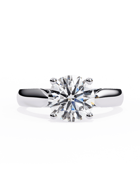 1.92 CT Round Brilliant Cut IGI Certified Lab Created Diamond, Single Stone Engagement Ring, 14k White Gold Wedding Promise Ring For Bridal