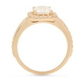 thumbnail image 1 of 1.92 ct Emerald Cut Moissanite Halo Engagement Ring for Women in 14K Yellow Gold, 1 of 2
