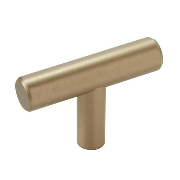 1.93 in. Stainless Steel T-Knob, Golden Champagne