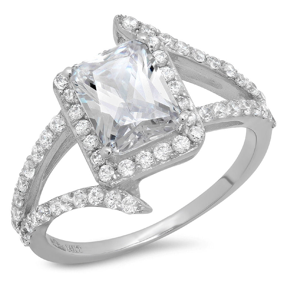 Broche Femme En Argent 935 - Plume Avec Saphir Blanc 8,60 Carats - Fait Main En Inde