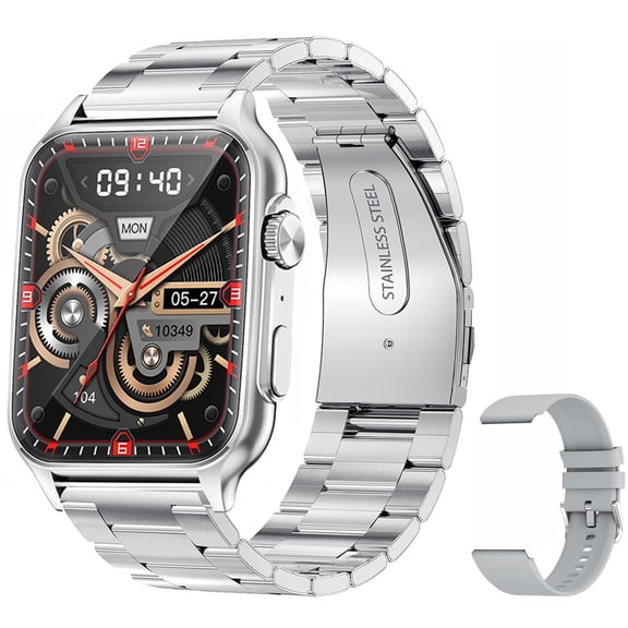 1.96 Inch Smart Watch Full Touch Screen Health Monitor IP67 Waterproof