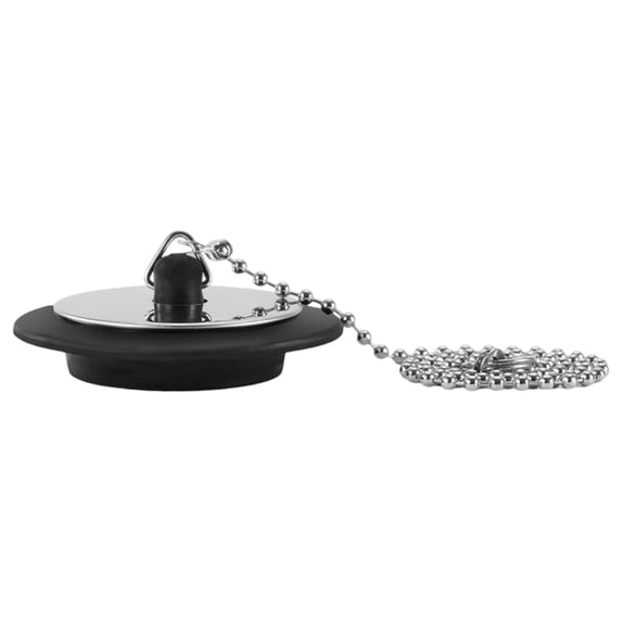 1.96'' Sink Stopper,Universal Sink Plug,Rubber Bath Plug Sink Blocker,Universal Rubber Bath Plug and Chain,Bathroom Sink Plug Drain Stopper,Rubber Bath Plug with Stainless Steel Chain(40cm Chain)