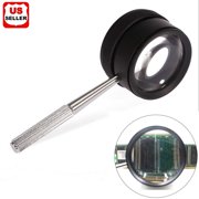 1.96 inch Magnifying Glass Lens, 35x Handheld Magnifying Glass Magnifying Lens Ideal for Reading Small Prints Map Coins Inspection and Jewelry Loupe