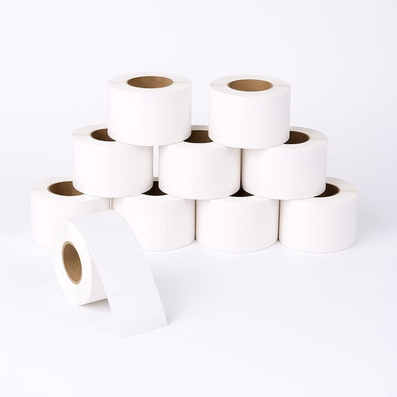 1.97" x 1.18" (50 mm x 30 mm) UPC Barcode & Multipurpose Labels Compatible with Zebra & Rollo Label Printer,Premium Adhesive & Perforated [10 Rolls, 10000 Labels]