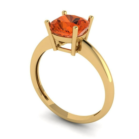 1.98ct Round Cut Blue Natural Swiss Blue Topaz 18k Pink Rose Gold Engraving Statement Bridal Wedding Designer Ring Size 4.5