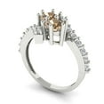 thumbnail image 1 of 1.98ct round cut yellow moissanite 18k white gold Bridal Wedding Engagement Promise Anniversary Ring for Women size 8.25, 1 of 7