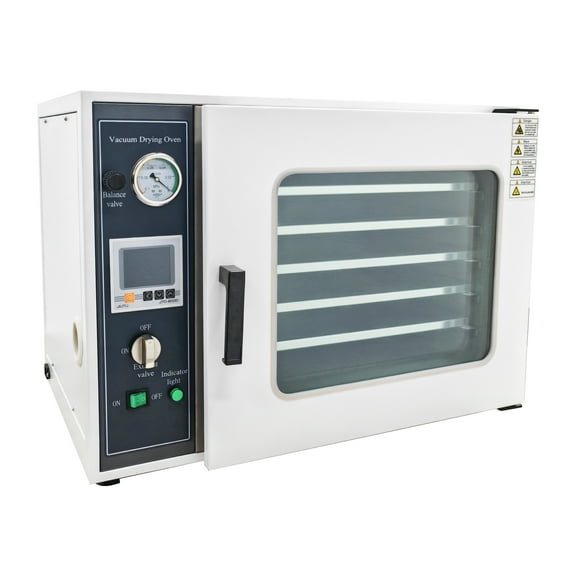 1.9Cu ft Digital Vacuum Drying Oven 5 Layers Shelf Vacuum Drying Box Tem.Range 10-250