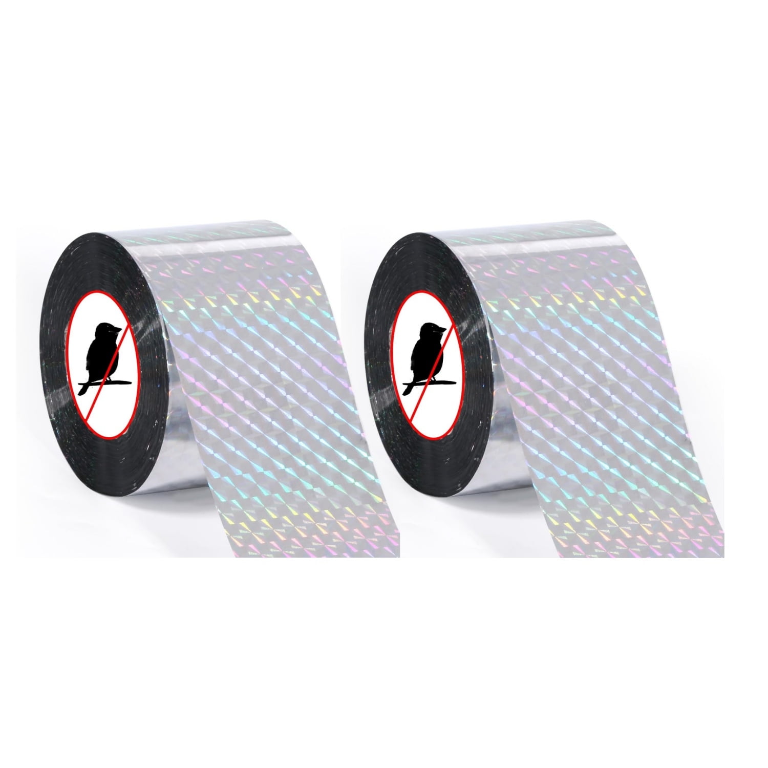 1.9INx26.3FT Double Holographic Tape,2 Pcs Bird Scare Ribbon,Flash ...