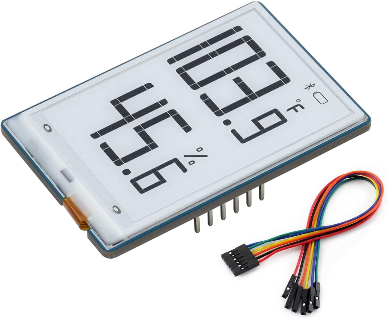1.9inch E-Paper Module 91 Segments E-Ink Display for /Arduino/STM32, Black/White Display Color, I2C Bus, Support Partial Refresh, 3.3V/5V