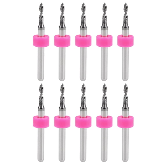 1.9mm Tungsten Carbide Rotary Tool CNC Engraving Print Circuit Board Micro PCB Drill Bits 1/8 Inch Shank 10 Pcs