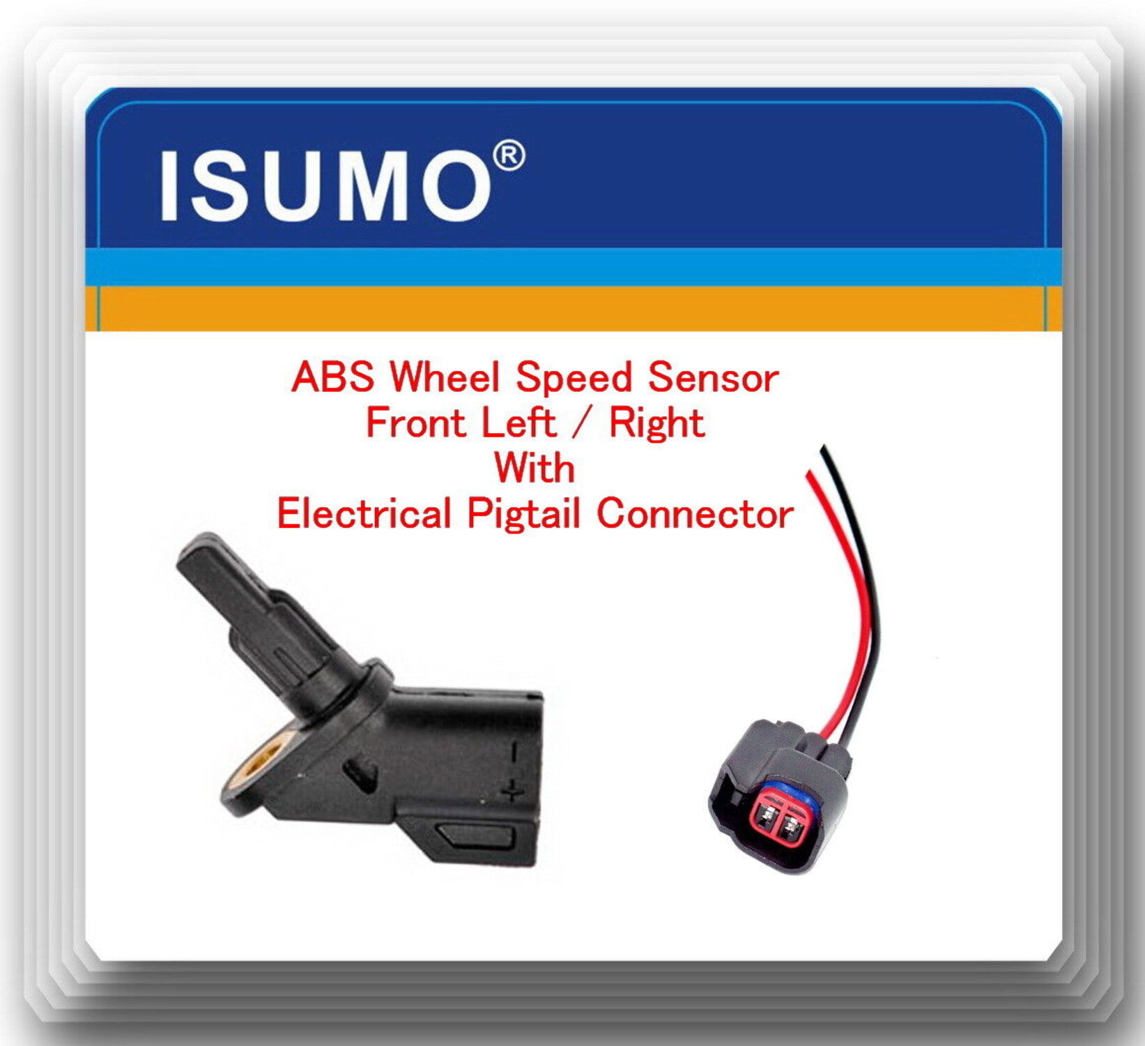 ISUMO ABS Wheel Speed Sensor W/ Pigtail - Rear Left/Right For Mazda 3 & Mazda 5