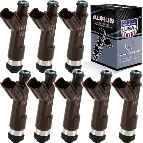 1. AURUS OEM x8 Fuel Injectors for Lexus GX470 LX470 & Toyota 4Runner Land Cruiser Sequoia Tundra 4.7L V8, Replaces 23250-50060 (Set of 8)