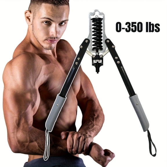 1 Adjustable Arm & Chest Resistance Trainer | Multi-Functional, Spring/Hydraulic Resistance, Portable Detachable Strengthener for Home Workout, Tungsten Steel, - General.