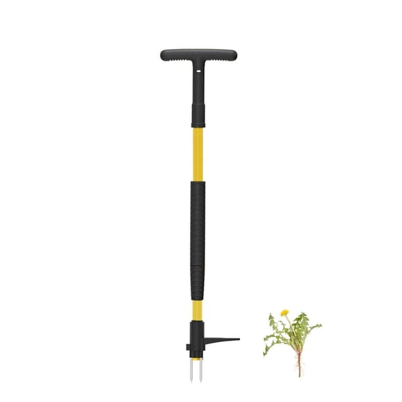 1. Adjustable Stand-Up Weeder Tool with Rotating Claws, Rustproof & Ergonomic Root Remover for Dandelions/Thistles