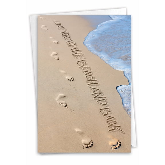 1 All Occasion Blank Card with Envelope - Life's a Beach C6328EOCB