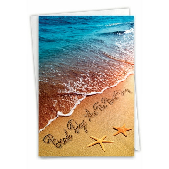 1 All Occasion Blank Card with Envelope - Life's a Beach C6328HOCB