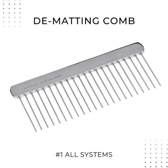 #1 All Systems Fabulous De-Matting Comb for Dogs & Cats . Divide and Eliminate Stubborn Mats