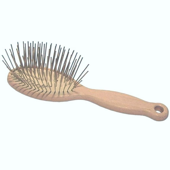 #1 All Systems Pin Brush With Extra Long 35 mm Rust-Proof Pins Set In  A Soft White Pad