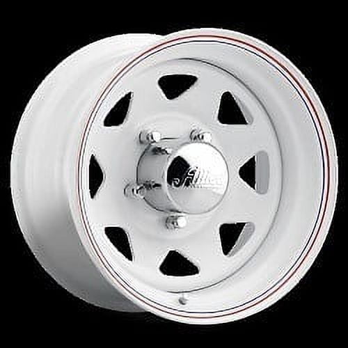 1 Allied - Pacer 15x5 5X4.50 +00 310W White Spoke Gloss White Wheel Rim