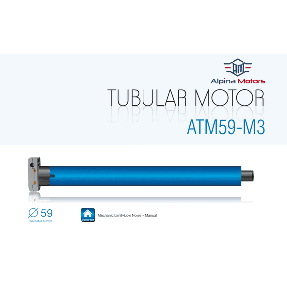 #1 Alpina Motor for Retractable Patio Awning 100Nm with Remote and Hand Crank 18 ft-30 ft