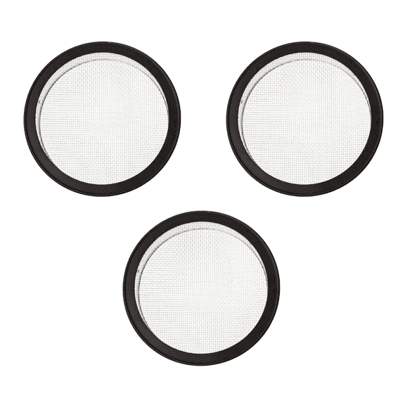 BugzyBugs Aluminum 1 Inch Round Tab Vents & Ventilation for Enclosures, Vivariums, Black, 3 Pack